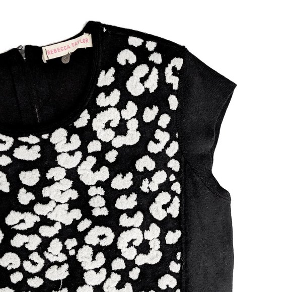 Rebecca Taylor Leopard Print Peplum Top - Picture 2 of 4